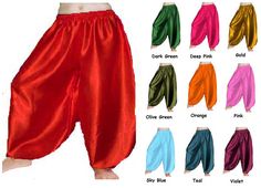 "Women Satin Harem Yoga Pant Belly Dancing Aladdin Trouser Pant Children Size Available Contact us... Wholesale Lot Available Item type - Harem Yoga Pant Product - One Harem Pant Fabric - Satin Transparent - No Work - No Length - 40\" Approx. Waist - 25\" to 54\" Condition - New without tag Lining - Not Included Style - Plain Harem Yoga Pant Item Description: - These are wonderfully, Light weight, Satin Harem pant that flow beautifully with every move. - This is handmade order Satin Harem Yoga P Cotton Palazzo Pants, Salwar Pants, Harem Pant, Patiala Salwar, Satin Pants, Belly Dancing, Yoga Pant, Polyester Satin, Trouser Pants