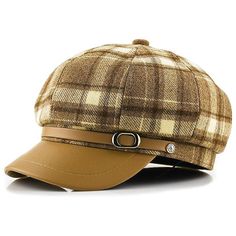 * Fashionable & Classic Design Concept: This Womens Newsboy Hats Fall Are Design With A Brim Of Fashion Pu Leather And Outter Of Classic Tartan Vintage Plaid Winter Berets Combine With Newsboy Hats. * Material: Cotton & Polyester, Fall Winter Newsboy Cap Has A Soft Lining That Is Gentle On Even The Most Sensitive Scalp And High-Quality Pu Leather That Is Designed To Last, Easier To Clean, And More Durable. * One Size Fit Most: This Size Of Womens Newsboy Cap Are 7-7 1/4, Brim:2.3 Inch. With Back Y2k Newsboy Cap, French Fashion Vintage, Newsboy Hat Outfit, Inking Reference, Fem Cosplay, Womens Newsboy Cap, Paperboy Cap, Plaid Beret, Quirky Clothes