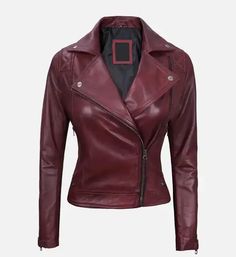 womens quilted motorcycle maroon leather jacket Boring Outfits, Maroon Leather Jacket, Pink Leather Jacket, Green Leather Jackets, Blue Leather Jacket, White Leather Jacket, Maroon Leather, Brown Leather Jacket, Christmas Red