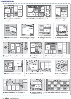 the layout sheet for an interior design project