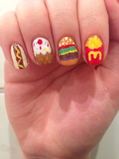 Pin by Nurhusna Cuna on ♕ Nail ♕ Food nail art, Food nails, Cool nail Food Nail Art, Food Nails, Different Nail Designs, Interesting Food, I Love Nails, Cute Nail Art, Nail Art Galleries, Dream Nails