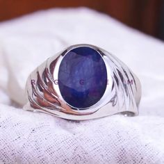 blue sapphire ring gemstone ring handmade ring sterling silver ring designer ring anniversary ring personalised ring vintage ring promise ring stacking ring promise ring vintage ring dainty ring groom ring aaa quality ring natural blue sapphire ring sapphire men ring husband birthday gift ring september birthstone statement ring aaa quality ring men's ring. This Blue Sapphire Is Purely A Handmade Product Designed By Us At Our Work House Item Description Jewelry Type- Ring Gemstone- Blue Sapphire Oval Sapphire Emerald Ring In Silver, Sapphire Signet Ring Fine Jewelry For Gift, Sapphire Sterling Silver Signet Ring For Anniversary, Sapphire Signet Ring In Sterling Silver For Anniversary, Sterling Silver Sapphire Signet Ring For Anniversary, Sapphire Gemstone Signet Ring For Anniversary, Stamped 925 Sapphire Ring, Gift Sapphire Gemstones With Polished Finish, Blue Emerald Ring With Polished Finish For Gift