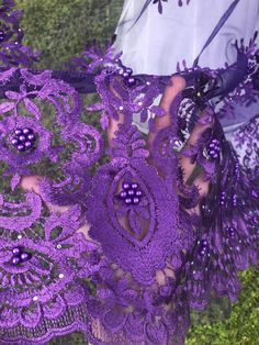 Beautiful Purple color lace Eco- Friendly. Breathable. Good quality. Width 48”-50”. sold By the yard Sequin Fabric For Wedding Prom Season, Sequin Fabric For Wedding And Prom Season, Elegant Embroidered Lace For Party, Elegant Embroidered Net Lace, Embroidered Organza Lace For Party, Fitted Evening Embroidered Fabric With Pearl Embroidery, Evening Fitted Pearl Embroidered Fabric, Elegant Embroidered Net Tulle Fabric, Elegant Party Lace Made Of Net