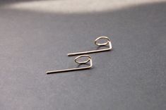 Small 14k gold filled / 14k rose gold filled / sterling silver wire circle threader earrings. * sold as a pair or a single piece g o l d . f i l l Gold-fill is an actual layer of gold bonded with pressure to another metal, usually brass or copper. Gold-fill is not to be confused with gold plating as gold-fill has a much thicker layer of gold. Gold filled jewelry does not flake off or rub off and with proper care it can last a lifetime. s t e r l i n g . s i l v e r Sterling silver is an alloy of Minimalist Rose Gold Sterling Silver Ear Climbers, Staple Earrings, Ear Threader, Silver Threader Earrings, Threader Earrings Gold, Minimalist Earrings Gold, Minimal Earrings, Gold Bond, Small Circle