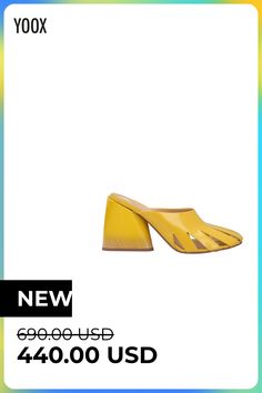 Square heel, Solid color, Open toe , Color: Yellow , Size: 6 Modern Slip-on Clogs For Summer, Modern Open Toe Clogs For Spring, Summer Clogs With Padded Heel And Round Toe, Modern Slip-on Heels With Wooden Heel, Modern Closed Toe Slides For Spring, Summer Slip-on Clogs With Padded Heel, Summer Slip-on Clogs With Leather Sole, Modern Synthetic Open Heel Clogs, Modern Open Heel Synthetic Clogs