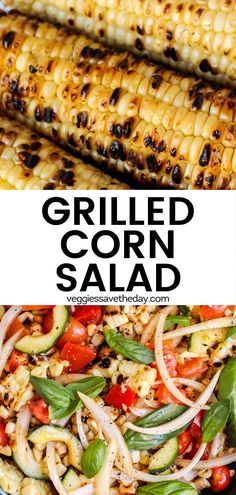 grilled corn on the cob with onions and peppers