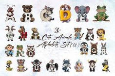 the alphabet is made up of many different animals