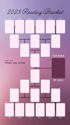 the 2012 reading bracket is shown in purple and pink tones, with white squares on each side