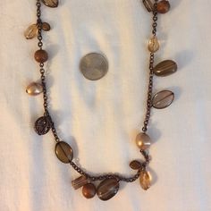 Nwt Jones New York Brown Beaded Necklace, 28.5". Tags On, Would Make A Great Gift. Originally $28. Enjoy! Goblincore Accessories, Necklace Goblincore, New York Jewelry, Goblincore Aesthetic, Brown Beaded Necklace, Accessories Necklaces, Jones New York, Womens Jewelry Necklace, Chain Necklace