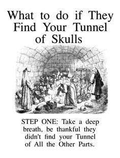 an old poster with the words what to do if they find your tunnel of skulls