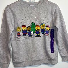 Brand: Peanuts Light Up Christmas Sweater On/Off Switch Is In A Small Pocked Inside Sweater Brand New (Has Size Sticker With No Tag) I Had Multiple Of These In Different Sizes But Only Have Size 7 Left. 61% Cotton 39% Polyesters Peanuts Shirts, Light Up Christmas Sweater, Brown Christmas, Peanuts Christmas, Charlie Brown Christmas, Tie Dye Sweatshirt, Christmas Hoodies, Sweater Brands, Peanuts Snoopy