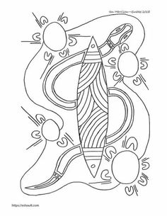 an image of a coloring book page with numbers and symbols in the shape of a letter