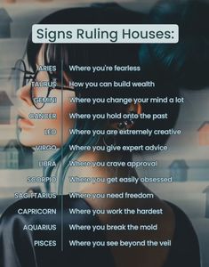 a woman with blue hair standing in front of a sign that says signs pulling houses