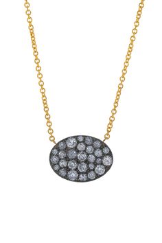 SYLVA & CIE-Oval Ten Table Pendant Necklace-YELLOW GOLD Gold Outfit, Marissa Collections, Chic Shop, Grey Diamond, Fine Jewels, Diamond Fashion, Luxury Clothing, Fashion Boutique, Gold Diamond