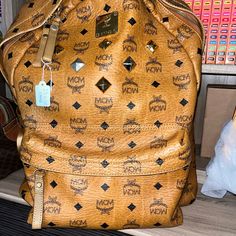 Preloved Mcm Backpack Great Condition Mcm Backpack, Mcm Bags, Limited Time, Backpacks, Color