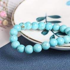 Women Men bracelet, Blue Turquoise Beads bracelet 4mm 6mm 8mm 10mm 12mm available. You will receive the same quality has you see in picture. We always ship within 1-3 business days. More order, pls convo us. We will answer you within 24 hours. Natural Gemstone Beads All beads are 15 inches per strand. 4mm is 90--93pcs per strand 6mm is 60--63pcs per strand 8mm is 46--48pcs per strand 10mm is 37--38pcs per strand 12mm is 30--32pcs per strand 14mm is 26--27pcs per strand If you need more gemstone Turquoise Bracelet Beads 8mm, Turquoise Stretch Bracelet With Gemstone Beads, Turquoise Gemstone Beads Stretch Bracelet, Turquoise Bracelet Bead, Turquoise Stone Bracelet, Bracelets Women, Turquoise Bead Bracelet, Diy Simple, Bracelet Bead