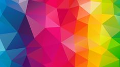 an abstract colorful background consisting of triangles