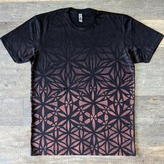 a t - shirt with an abstract design on it