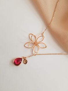 "Flower Necklace, ROSE GOLD Necklace, May Flower, anniversary Mother Gift, Initial Birthstone July Necklace, Bridesmaid gifts (¸.*' (¸.*' .*' ¸¸..♥ PERSONALIZED INITIAL - Blush Pink, Initial leaf Great for your wedding jewelry , bridesmaid gift, anniversary gifts and everyday wear (¸.*' (¸.*' .*' ¸¸..♥ Please write a note your initials and stone color when you check out. stone : 1.3x1.3cm / 0.51x0.51 inch leaf : 0.5x1cm / 0.2x0.39 inch material : stone in bezel, rose gold plated over brass Neckl Pink Gold Flower Pendant Necklace As Gift, Pink Gold Flower Pendant Necklace Gift, Rose Gold Birthstone Jewelry As Gift, Rose Gold Birthstone Jewelry Gift, Rose Gold Adjustable Necklace For Mother's Day, Rose Gold Flower Shaped Necklace As Gift For Mom, Rose Gold Flower-shaped Necklace Gift For Mom, Rose Gold Flower Shaped Necklace For Mom, Mother's Day Rose Gold Adjustable Necklace