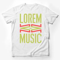 Unisex Lorem Ipsum Music Graphic Tee, Vibrant Red and Green Design Male T-Shirt Custom graphic T-Shirt.Customize your color White T-shirt For Music Festivals Streetwear, Red Hip Hop T-shirt With Graphic Design, White Hip Hop T-shirt For Concert, White Music-themed Crew Neck T-shirt, Red Hip Hop T-shirt With Screen Print, Music-themed Graphic Crew Neck Top, White Graphic Design Top For Music Festival, Red T-shirt For Summer Concert, Red Screen Print T-shirt For Concerts