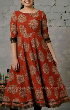 Kalamkari Dresses, Frock Designs, Long Gown Design, Long Frock