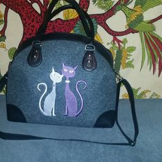 Cat Lover Gift Cat Bag for girls-cat purse Cat Bag Women | Etsy Macbook Bag, Felt Tote Bag, Felt Tote, Felted Handbags, Cat Purse, Laptop Bag For Women, Cat Bag, Novelty Bags, How To Make Handbags