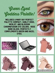 Mary Kay Eyeshadow Looks, Mary Kay Eyeshadow, Eyeshadow For Green Eyes, Soft Summer Color Palette, Selling Mary Kay