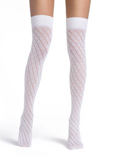 Warm openwork knee-highs, made of cotton, 3D effect.Теплые ажурные гольфины (гольфы выше колена) из хлопка, эффект 3D. Cotton 82%, Polyamide 15%, Elastane 3% Made in Belarus High Knees, 3d Effect, Belarus, Teen Fashion Outfits, Knee High Sock, Teen Fashion, Fashion Outfits, Media, White