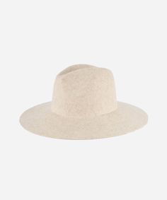 Gigi Pip felt hats for women - Emma Wide Brim Fedora - classic fedora crown with a stiff Classic Wide Brim Felt Hat For Everyday, Classic Unlined Flat Brim Fedora, Elegant Solid Fedora For Everyday Wear, Classic Brimmed Unlined Fedora, Classic Beige Panama Hat For Fall, Beige Fedora With Flat Brim For Fall, Beige Flat Brim Fedora For Fall, Chic Solid Color Panama Hat With Curved Brim, Classic Beige Fedora Felt Hat