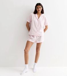 Link to pj set is attatched! Pink Pjs, Cotton Pajama Set Women, Plus Size Pink, Pajama Pattern, Pink Pajamas, Short Shirt, Cotton Pajama Sets, Nightwear Women, 20's Dress