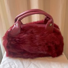 Like New Faux Fur Purse. Never Used. Excellent Condition. No Brand. Trendy Red Bags For Winter, Red Winter Shoulder Bag, Red Rectangular Bags For Winter, Faux Fur Handbag, Faux Fur Purse, Fur Purse, Winter Fits, Mini Bags, No Brand