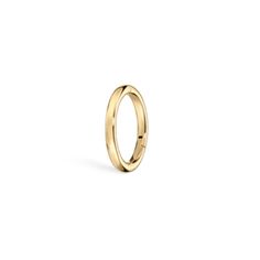 Description Maria Tash offers her famous clicker design in unadorned gold. This 14k solid gold ring is perfect for those who want a smooth, simple look. The clicking mechanism makes it easy to insert and remove the ring when necessary. This diameter fits snugly on most cartilage, and usually has a cufflike appearance rather than hanging down. 14K Yellow gold 6.5mm size Nickel free and hypoallergenic 1.02mm thickness Item sold singly SKU: XR-YG-D65-G18 In stock, ready to ship Classic Small Hoop Rings For Everyday, Minimalist 14k Gold Hoop Septum Ring, Minimalist Small Hoop Yellow Gold Ring, Minimalist 14k Gold Small Hoop Rings, Minimalist 14k Gold Hoop Rings, Minimalist 14k Gold Huggie Rings, Minimalist Yellow Gold Small Hoop Rings, Modern Small Hoop Yellow Gold Rings, Minimalist Tarnish Resistant Ring