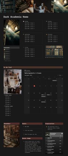 #Organisation #Aesthetic_School_Planner #Dark_Academia_Student #Planner_Dark_Academia Notions Storage, Dark Academia Home, Dark Academia Goth, Weekly Planner Free, Morning Pages, Aesthetic Dark Academia, Planner Minimalist