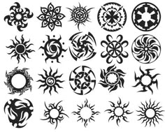 the different types of sun tattoos