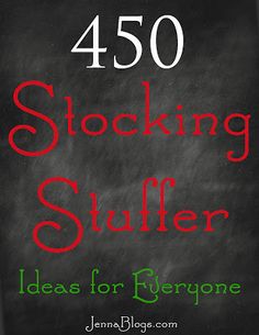 a blackboard with the words 450 stocking stuff on it