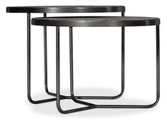 Hooker Furniture Commerce & Market Bunching Cocktail 7228-80024-00 Hooker Furniture Living Room, Round Cocktail Tables, Steel Coffee Table, Industrial Coffee Table, Grande Table, Side Table Design, Furniture Side Tables, Hooker Furniture, High Fashion Home