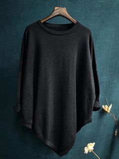 570475 Black Oversized Casual Knit Top, Oversized Black Casual Knit Top, Casual Oversized Black Knit Top, Oversized Black Soft Knit Top, Soft Knit Black Top For Fall, Black Soft Knit Top For Fall, Soft Knit Top In Black For Fall, Oversized Black Knit Top, Oversized Black Knit Top For Fall