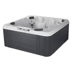 a hot tub is shown on a white background