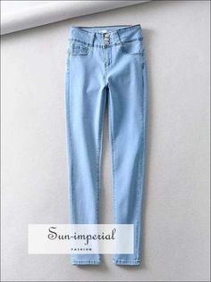 Sun-Imperial Length:Full Length Material:COTTON Material:Spandex Style:Casual sun-imperialJK1912061 Fabric Type:Stripe Jeans Style:Pencil Pants Fit Type:skinny Wash:Medium Waist Type:Mid Decoration:Pockets Closure Type:Button Fly See size chart : https://sun-imperial.com/pages/size-chartSizing advice :Most items run small ( discluding swimsuits and shoes) - If you are not sure which size will work best for you - You can email us via info.sunimperial@gmail.com and provide your bust ,waist ,hips m Slim Stretch Summer Bottoms, Slim Stretch Bottoms For Summer, Stretch Slim Bottoms For Summer, Fitted Mid-rise Light Blue Jeans, Light Blue Fitted Mid-rise Jeans, Non-stretch High Waist Light Blue Jeans, Light Wash High Waist Slim Fit Bottoms, High Waist Light Wash Slim Fit Bottoms, Trendy High Rise Light Wash Jeggings