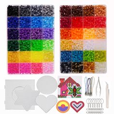 the kit includes beads, scissors and other crafting supplies to make it look like they are