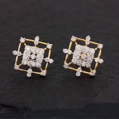 ⚫ This earrings made with natural diamonds in solid 14k yellow gold, ⚫ Solid 14k Yellow Gold Stud Earrings Pave Diamond Jewelry ⚫ Stud Earrings, Gold Earrings, Diamond Earrings, Fine Jewelry, Handmade Earrings ⚫ Special customize for mother's day, Anniversary, Birthday Gift, Valentine, Mother's Day Christmas. ⚫ Item Details: Gross Weight:- 2.612 Grams 14k Yellow Gold Weight:- 2.486 Grams Diamond Weight:- 0.63 Ct. Item Size:- 14 x 14 MM Item SKU:- AEOS-2024 Please let us know if you required in o Gold Dazzling Cluster Earrings With Halo Design, Gold Diamond Cut Earrings For Wedding, Dazzling Diamond Cut Earrings For Wedding, Celebration Diamond Earrings For Pierced Ears, Gold Earrings With Diamond Accents For Wedding, Dazzling Gold Diamond Cut Bridal Earrings, Dazzling Gold Bridal Earrings With Diamond Cut, Yellow Gold Elegant Earrings For Celebrations, Wedding Diamond Earrings For Pierced Ears