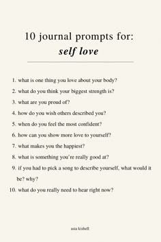 Journal Prompts For Self Love, Prompts For Self Love, Mindfulness Journal Prompts, Healing Journaling, Journal Inspiration Writing, Gratitude Journal Prompts, Daily Journal Prompts, Writing Therapy