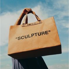 Brand New Off-White “Sculpture” Large 21 Gallon Bag. Virgil Abloh Off-White X Ikea Tote Bag. Never Used And Kept In A Clean Dry Place. Off White Bag, White Louis Vuitton, It Bag, White Tote, Carrier Bag, Virgil Abloh, Shopping Tote Bag, Reusable Bags, Large Bag