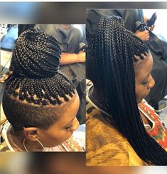 Small Box Braids Shaved Sides And Back, Shaved Hair Braid Styles, Box Braids Shaved Back, Knotless Braids Shaved Sides And Back, Small Box Braids Shaved Sides, Knotless With Shaved Sides, Box Braids With Tapered Sides, Undercut Knotless Braids, Shaved Side Braided Hairstyles