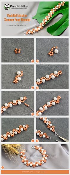 how to make a beaded bracelet with pearls and beads - step by step instructions