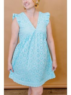 We absolutely love a classic blue cotton eyelet dress for the spring and summer! This dress is oh-so pretty and we love the deep v-back with tie. We can see this at baby showers, graduation, brunch, church, and everything in between! This is a classic that will never go out of style and can pair with so many fun bags, accessories, and shoes! Brand: Very JDescription: White long sleeve dress with floral print; top button closureFit Info: True to Size, Whitney wears a smallLength: The length hits Summer Cotton Mini Dress With Eyelet Details, Cotton V-neck Mini Dress With Lace Trim, Chic V-neck Eyelet Dress, Spring V-neck Broderie Anglaise Dress, Summer V-neck Eyelet Dress, White Long Sleeve Dress, Eyelet Dress, Classic Blue, Dress Romper