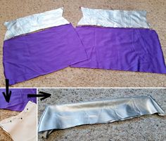 how to make a pillow out of an old sheet of paper and duct tape on the floor