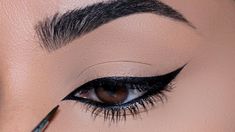 How To Make Inner Corner Eyeliner, Inner Corner Eyeliner Hooded Eyes, How To Draw Inner Corner Eyeliner, Inner Eyeliner Tutorial, Arabic Eyeliner Tutorial, Inner Corner Eyeliner Tutorials, How To Do Inner Corner Eyeliner, Morticia Makeup, Eye Liner Designs Eyeliner Styles