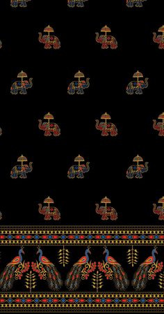 Traditional Textile Design, Pattchitra Design, Mughal Motifs Design Patterns, India Art Patterns, Motif Vector, Mughal Art Paintings, Kalamkari Painting, Mughal Art, Ajrakh Prints