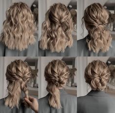 Front Braid Hairstyle, Front Braid, Up Dos For Prom, Hoco Hair Ideas Down, Up Dos, Hoco Hair Ideas Medium, Braid Hairstyle, Easy Hair Updos, Up Dos For Medium Hair